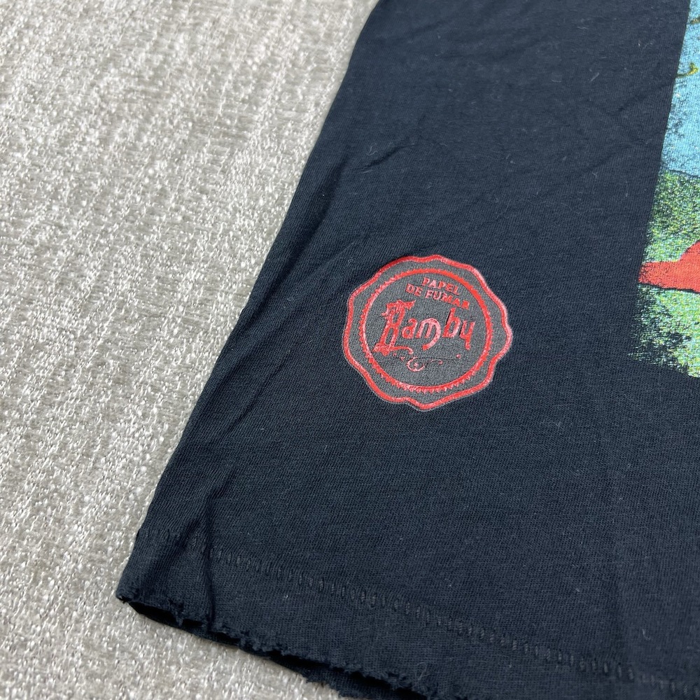 Vintage BAMBU PAPEL de FUMAR ROLLING PAPERS 420 Marijuana T Shirt Men's Medium - Picture 3 of 9